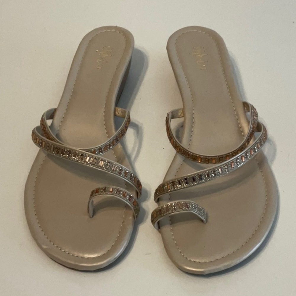 Elegant Beige Strappy Sandals